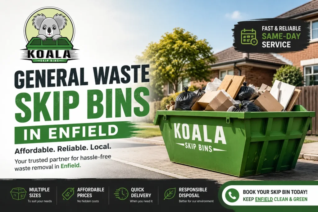 General waste skip bins in Enfield