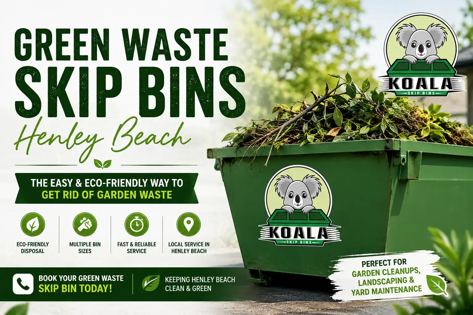 Green waste skip bins Henley Beach