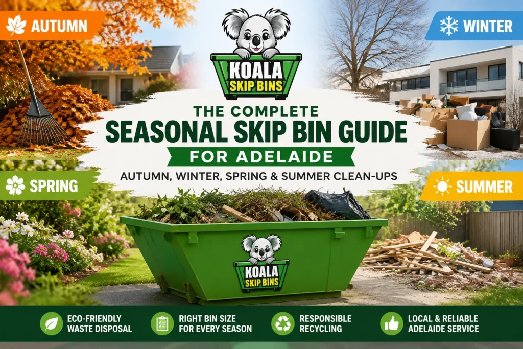 The Complete Seasonal Skip Bin Guide for Adelaide | Koala Skip Bins