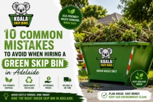 Avoid costly mistakes with green skip bin hire in Adelaide. Learn sizing, council rules & disposal tips from Koala Skip Bin's local experts.