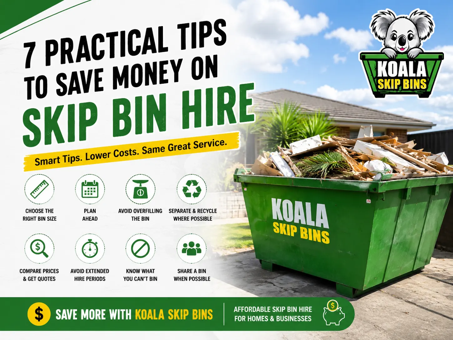 Save Money on Skip Bin Hire
