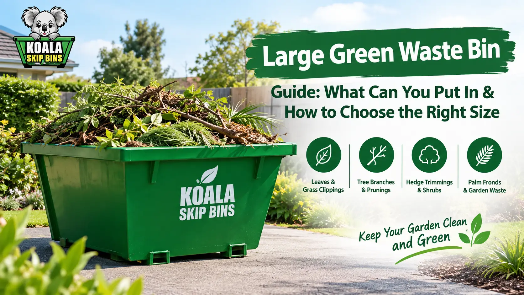 Large Green Waste Bin Adelaide | Sizes & What Fits